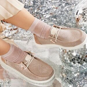 Women’s Hey Dudes Wendy Metallic Sparkle Shoes